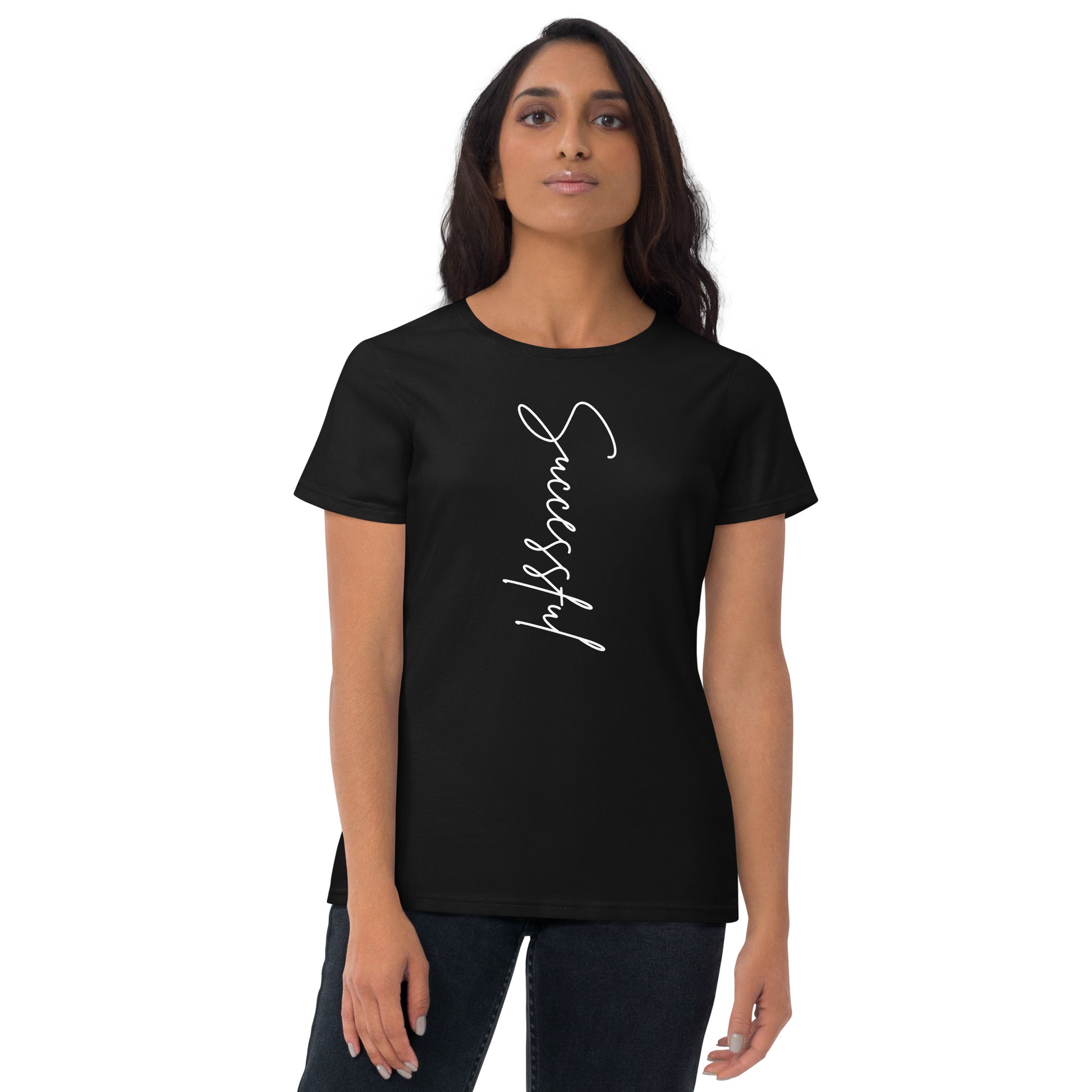 Invest In Women's Sports Embroidered Black Tee – GOALS